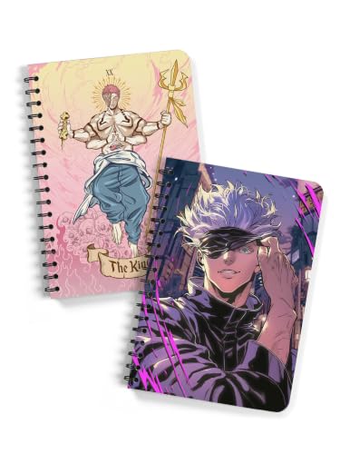 Image of ComicSense.xyz Anime Sketchbook King, Limitless Printed A5 Spiral Drawing Sketch Book Unruled for Kids Students Gift (Pack of 2)