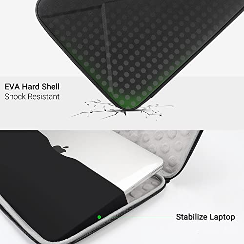 Funda para MacBook Air 13 antichoque en EVA resistente con compartimento para Surface Pro 9 3
