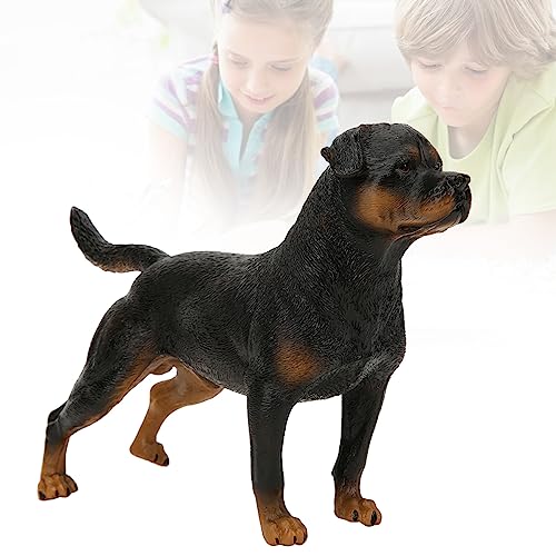 Figurine Rottweiler en plastique solide, modèle de simulation haute précision - 7
