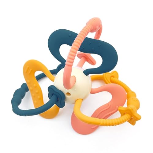 Image of StarAndDaisy Soft Baby Teether and Teeth Rattle Ball Toys for Infants & Toddlers (YLBL-Multicolor)