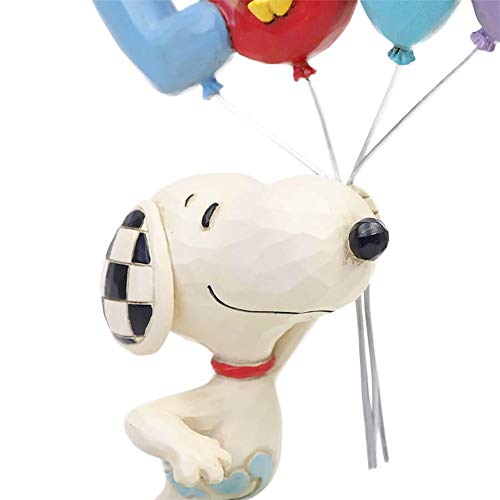 Enesco Jim Shore Peanuts Snoopy with Love Balloon Figurine, 7.5 Inch, Multicolor (6001291)