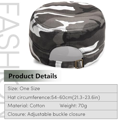 Image of Unisex Basic Cadet Army Caps Everyday Military Style Hat