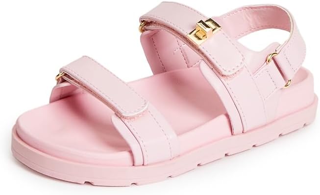 FabKids Girls Flat Sandals - Adjustable Comfort Straps