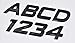 Elektroplate Personalized Set of Chrome Auto Letters and Numbers - Sport Style 1.2