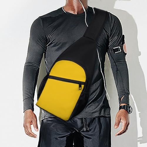 Bolso cruzado amarillo para mujer y hombre miniatura 7