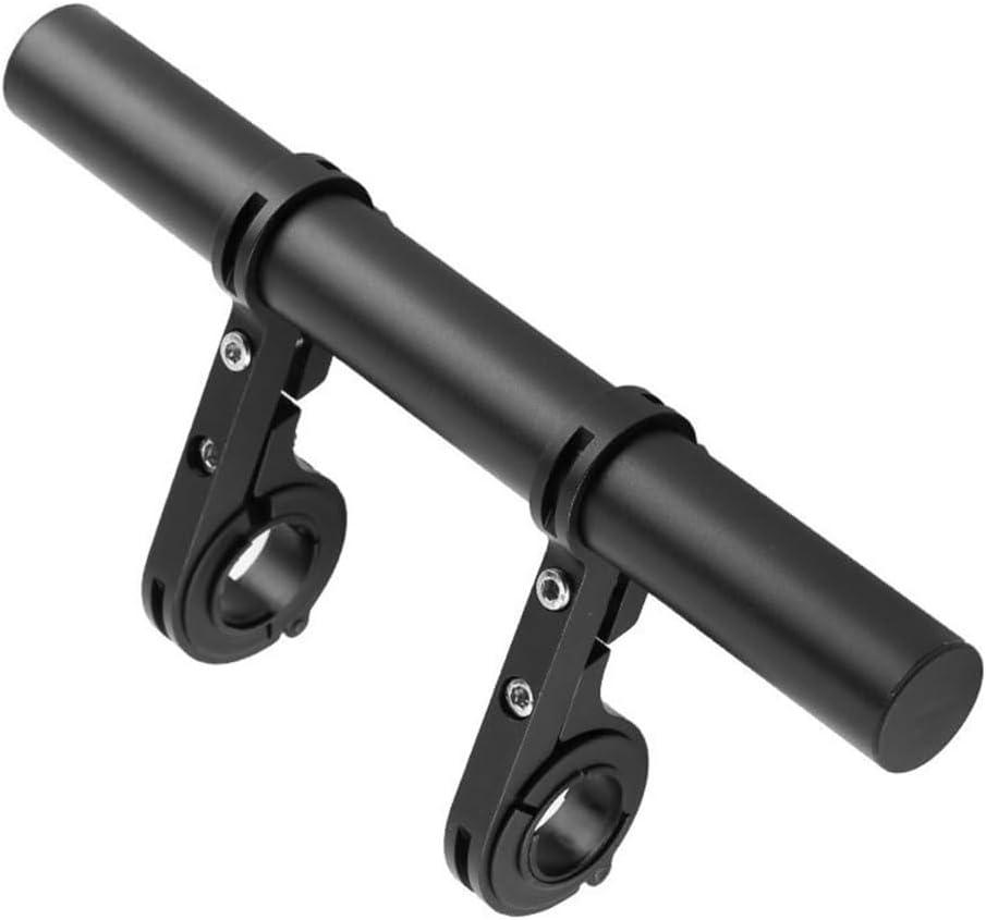 11.8 Inch - Heavy-Duty Aluminum Alloy Double Clamp Bracket Extension for 25.4mm/31.8mm Handlebars - Universal Mount for Light Lamp Phone Holder(30cm)