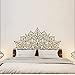 Vcnhln Testiera della Camera da Letto Decalcomania da Muro-Decorazione della Camera da Letto Testiera Letto Matrimoniale Mezzo Mandala Parete in Vinile 95X42cm