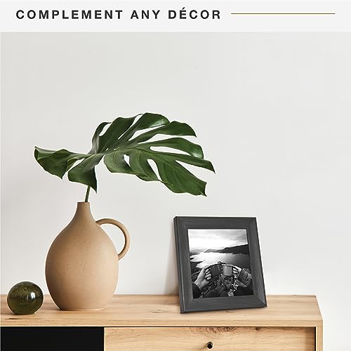 Image of MCS Studio Gallery Classic Picture Frame Black Woodgrain Engineered Wood | Studio Gallery Classic Picture Frame Black Woodgrain Engineered Wood For Photos, Posters & Art Prints