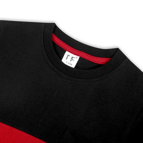 Image of T2F Boy's Solid Regular Fit T-Shirt (Pack of 5)