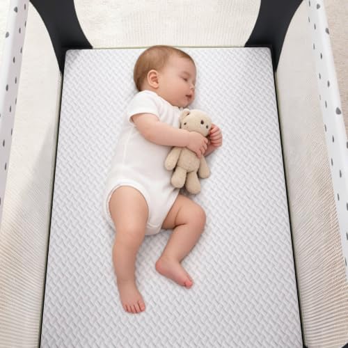 Image of 3 inch Toddler Mini Mattress, 38 inch Lx26 W Size Mattress Pad | Water-Resistant & Removable Cover, Machine Washable, High Density Firm Support Foam