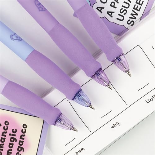 MOZXIRZ 4 bolígrafos retráctiles de tinta en gel borrables miniatura 6