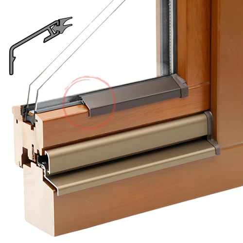 Flügelabdeckprofil für Holzfenster Wetterschenkel S Wetterschutzschiene Aluminium Fenster (Dunkelbronze (G216), 60 cm (Länge inkl. Endkappen)) Flügelabdeckprofil für Holzfenster Wetterschenkel S Wetterschutzschiene Aluminium Fenster (Dunkelbronze (G216), 60 cm (Länge inkl. Endkappen))