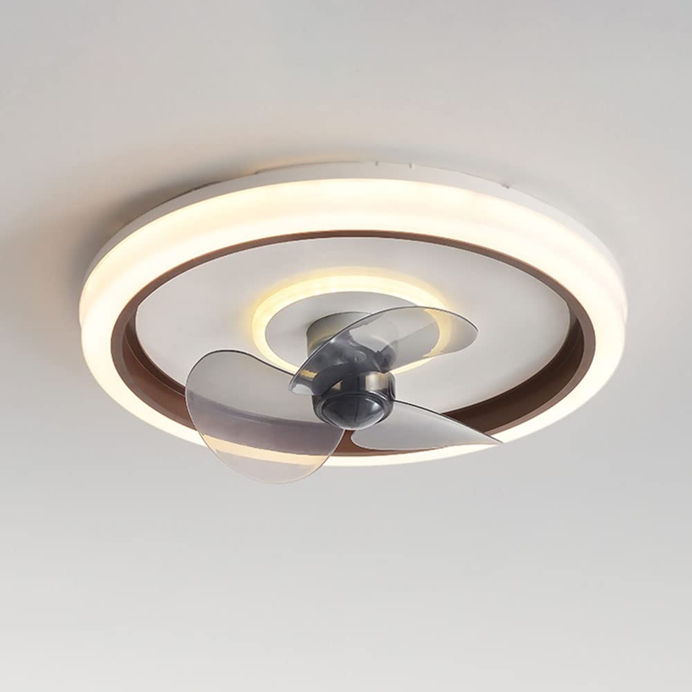 HXYSXHJUO Indoor Mute Fan Light Modern 6 Speed Ceiling Living Room Bedroom Lights Lighting 86W LED Dimmable With Low Profile