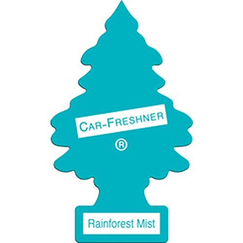 Image of Little Trees Cardboard Hanging Car, Home & Office Air Freshener, Rainforest Mist