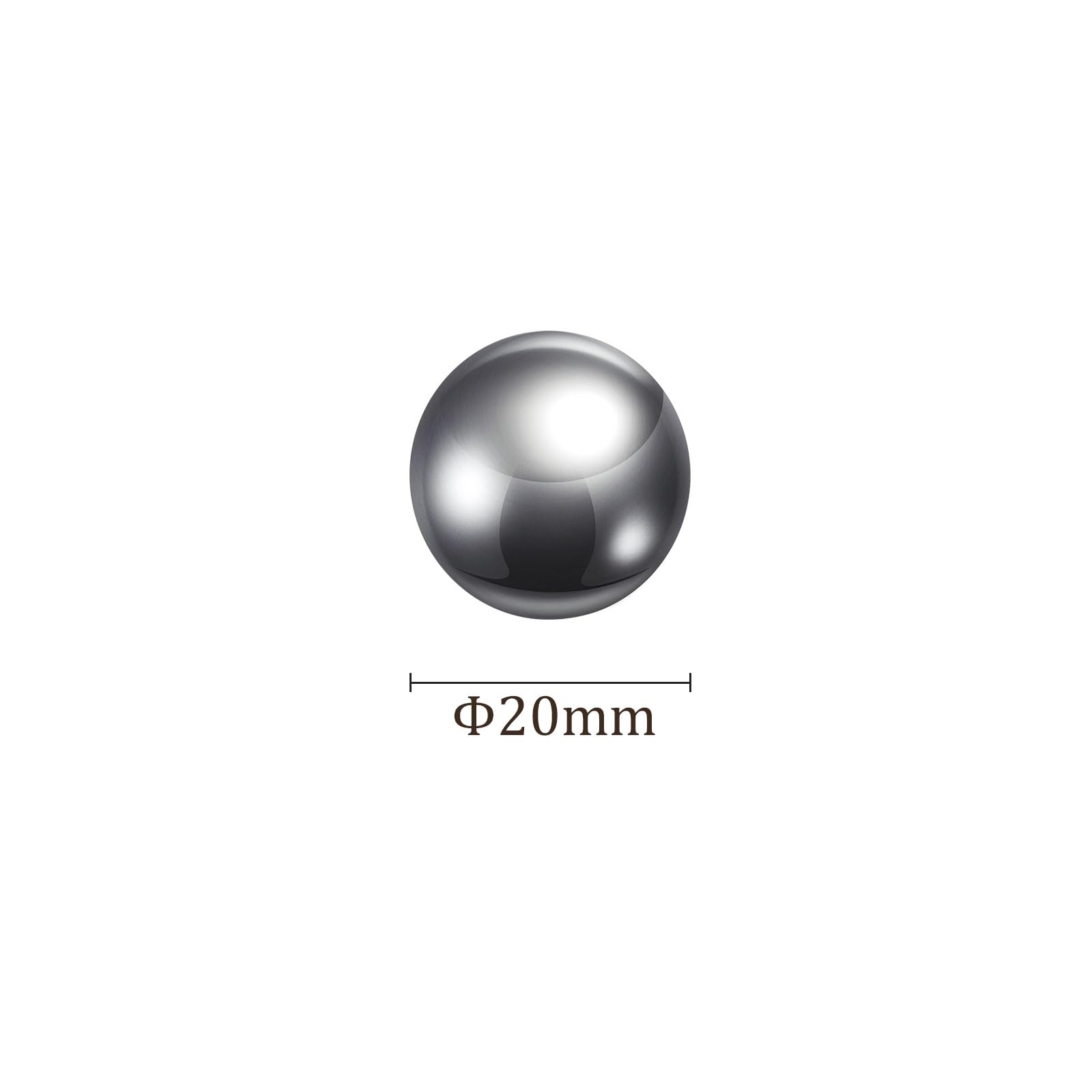 Precisione Sfere 20mm Acciaio al Carbonio per Cuscinetti Valvole 10pz