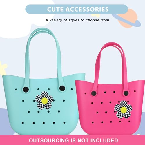 Image of Lckaey Rubber Beach Bag Accessories-PVC Rubber Totes organizer Sport Charms- for Purse Bogg Inserts