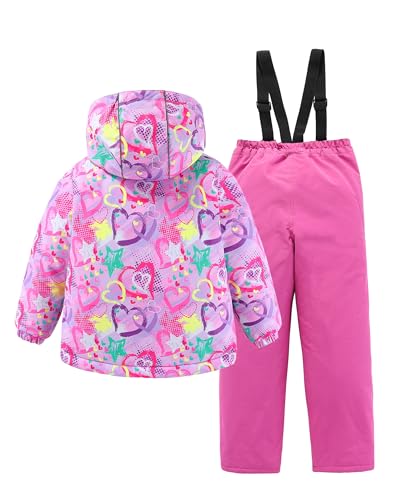 Hiheart Boys Girls Winter Ski Jacket & Pants Set 2-Piece Snowsuit2