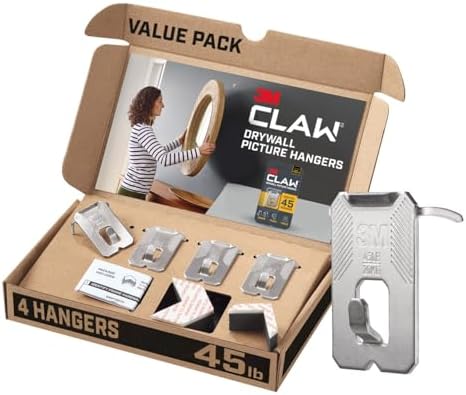 3M CLAW(TM) 45 lb. Drywall Picture Hanger Wit...