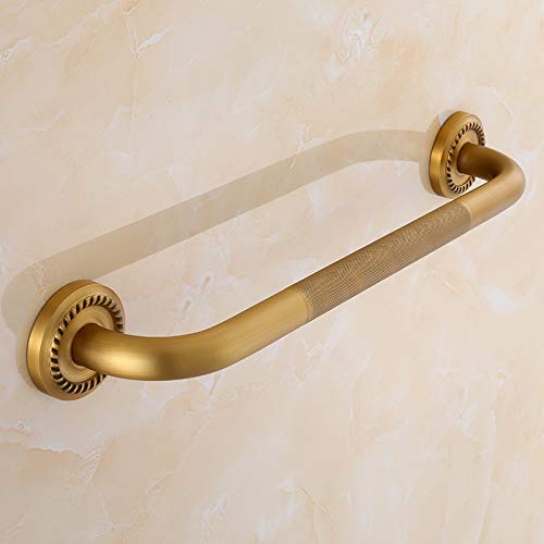 1PCS Copper Antique Bathroom Handrails European Style Toilet Elderly Antiskid Handle Toilet Bath Handle - (Color: No Need Punching)