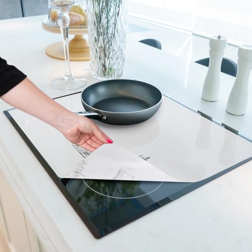 Tapis induction anti-rayures HomeMakers et housse silicone grand format lavable