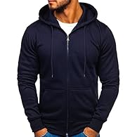 Comfort Material: Zip up hoodies for men is made of premium cotton and polyester, it is super soft, skin friendly, warm, elastic, comfortable and easy to wash. Mens hoodies zip up long sleeve fleece lined provides extra comfort and reliable breathabi...