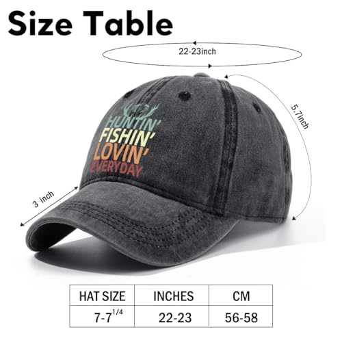 Image of Fishing Adjustable Cotton Baseball Cap, Funny Trucker Hat Gift for Men Women Grandpa Dad Fishing Lover Fisherman