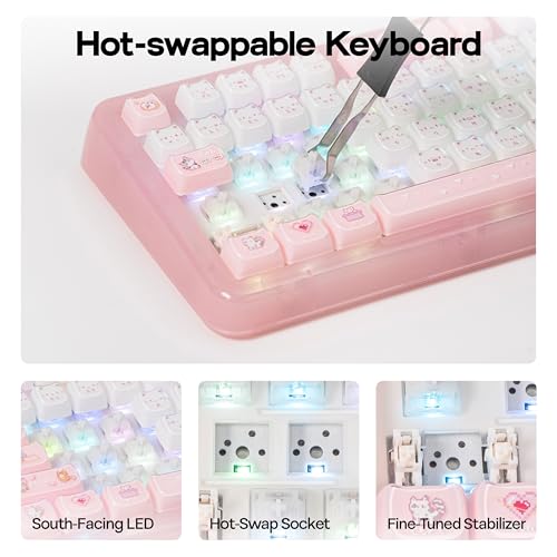 Image of KiiBoom Phantom81 Lite 75% Gasket Mechanical Keyboard, VIA Programmable
