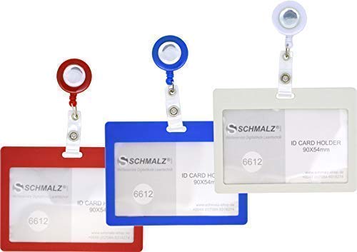 Compartiment pour cartes Tulla bleu horizontal avec skipassjojo et clip