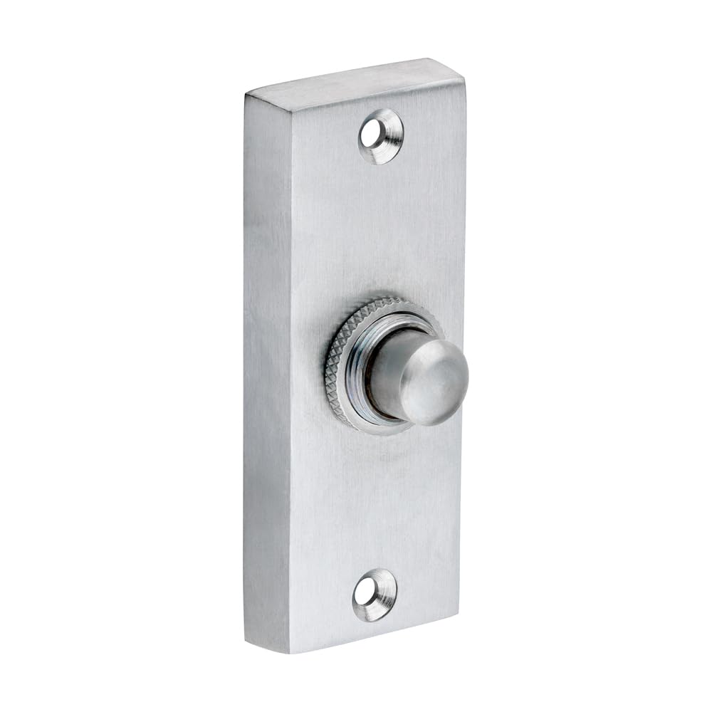 Timco Traditional Door Bell Push - Satin Chrome Timpac 1 200891P
