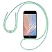 Produktbild GOODVISH Handykette kompatibel mit Apple iPhone 7/8/iPhone SE(2020) - 4,7" Display | Necklace Hülle mit Band Handyhülle für zum Umhängen | Transparent Case mit Schnur | Schutzhülle mit Kordel | Grün