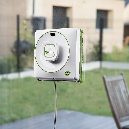Wiizzee Fensterputzroboter NV-01, Schlank, leise, 3 Reinigungsmodi (N/Z/NZ), Steuerungsmethode App, Ferngesteuert, Weiß