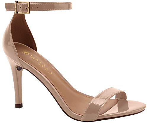 SANDALIA DE SALTO, Via Uno, Nude, 37