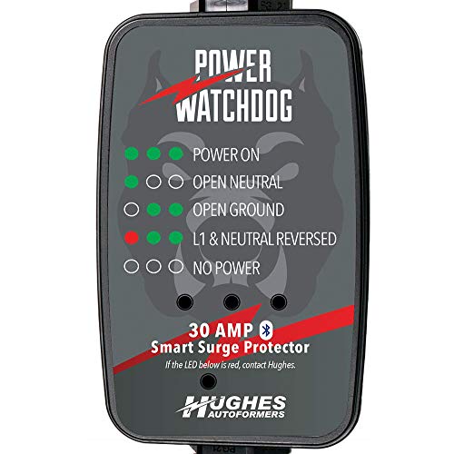 Image of Power Watchdog PWD30 Bluetooth Surge Protector, 30A, Portable, 14 Inch | Portable 14-inch design with Bluetooth connectivity for reliable on-the-go RV surge protection.