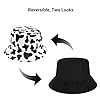 Umeepar Unisex Reversible Packable Bucket Hat Sun Hat for Men Women (Black &White) #3