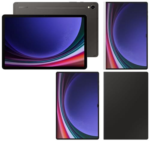 Image of Samsung Tab S9 Ultra, RAM 12 GB, ROM 256 GB Expandable, Wi-Fi + 5G Tablet, Gray with S9 Ultra Screen Protector, Transparent & S9 Ultra Notepaper Screen, White & S9 Ultra Book Cover Keyboard, Black