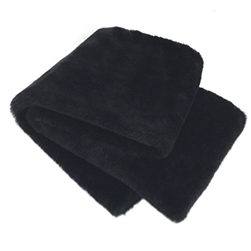 YOUR SMILE - Premium Solid Color Long Rectangle Faux Fur Warm Soft Furry Wrap Around Loophole Scarf4