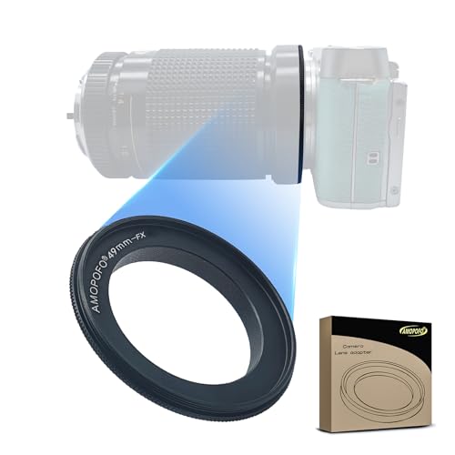 Bague d'inversion 49 mm vers FX macro pour boîtiers hybrides Fujifilm série X