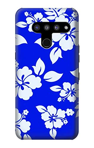 Hawaiian Hibiscus Blue Pattern Case Cover For LG V50, LG V50 ThinQ 5G