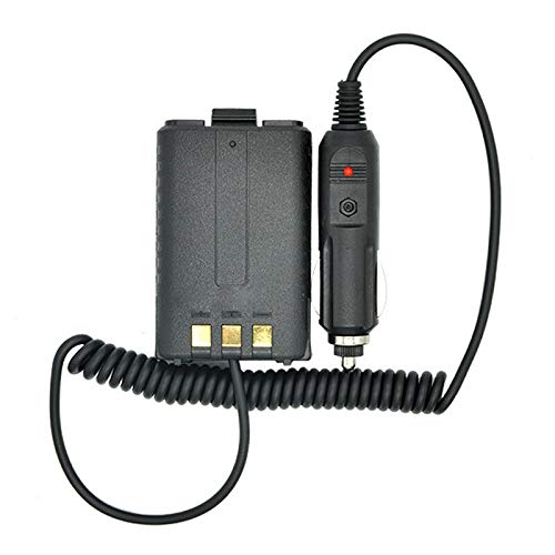 Nski NSKI-5R-CC Car Charger Battery Eliminator For Baofeng Two Way Radio Walkie Talkie Uv-5R 1800Mah Battery High Capacity cover