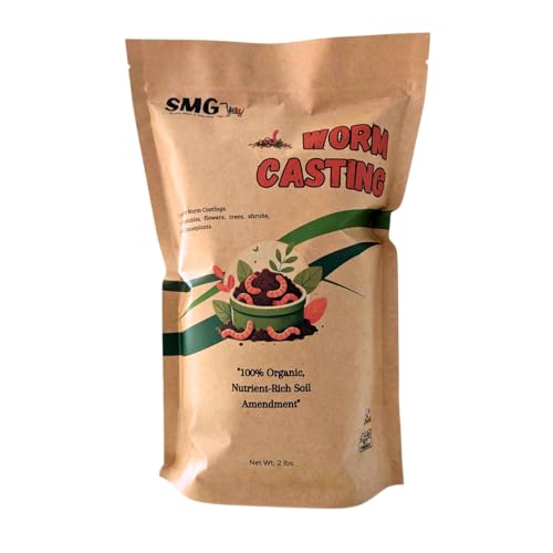 SMG Organic Worm Castings 2 lbs – Fertilizante Orgánico Granulado