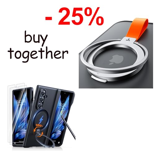 Magnetic Stand Case & Magnetic Phone Grip Ring Holder Kickstand