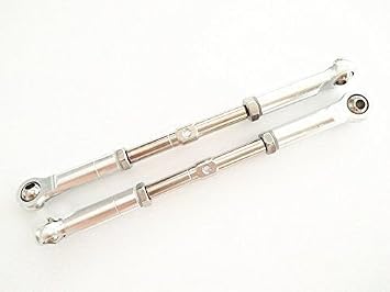 Adjustable Turnbuckles with Aluminum End for HPI Savage Flux X XL 4.6 5.9 HP Silver