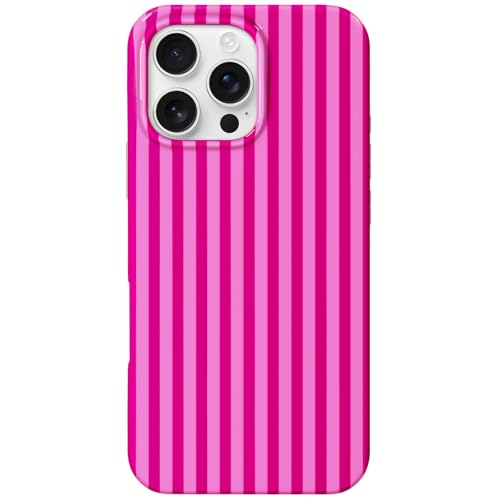Coque iPhone 15 Pro Max antichoc qui ne glisse pas grâce au motif à rayures simples