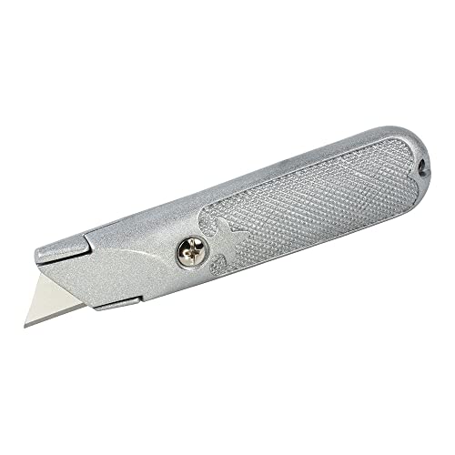 wolfcraft Standard-Messer mit feststehender Klinge I 4150000 I inklusive einer Trapezklinge