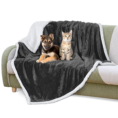 Kritter Planet Fleece Hunde Decke Waschbare Weiche Flauschige Sherpa Plüsch Hunde Couch Decken Überwürfe für Große, Mittelgroße und Kleine Hunde Welpen Hunde Katzen, 152 x 127 cm Cover