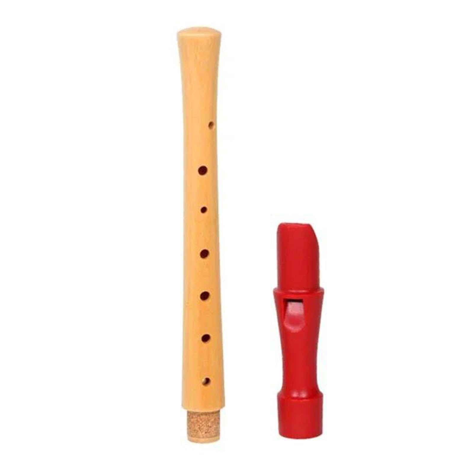 Flauto Dolce Soprano Verticale In Legno A 8 Fori Tedesco/inglese | Il suono del flauto è brillante, morbido, bello e preciso.(Semi-wood)