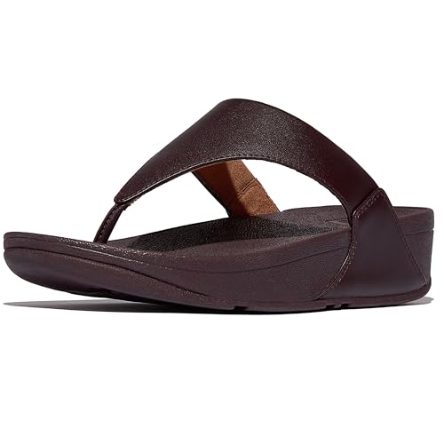 Image of FitFlop Womens Lulu Leather Toe Post Sandals