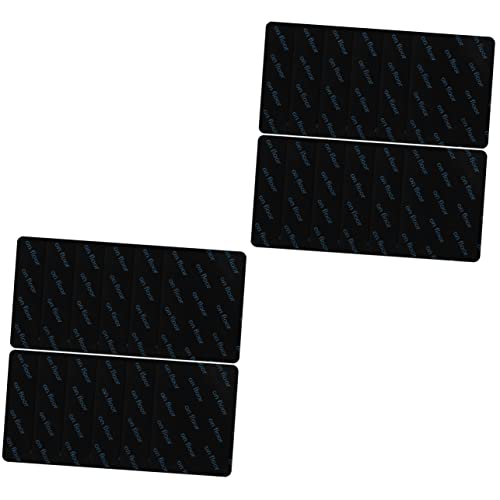 Homoyoyo 24 peças de adesivos de fita preta adesivos aderentes adesivos Xmm tapete de madeira de lei