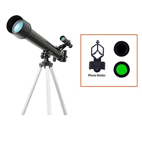 Telescopio refractor 50mm 600mm con trípode y accesorios miniatura 2