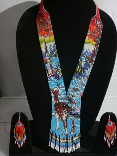 Collar de cuentas de semillas ucraniano Gerdan multicolor LKBEADS 2